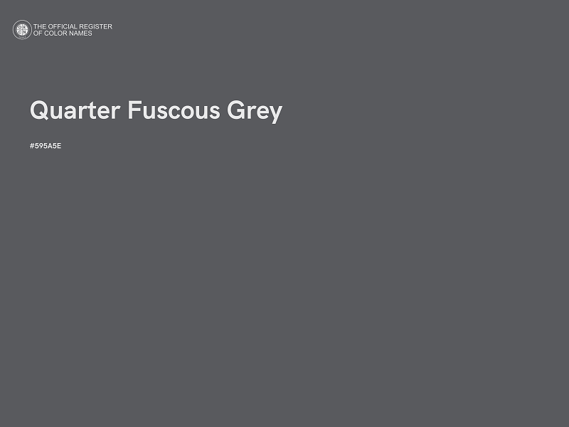 #595A5E - Quarter Fuscous Grey color image