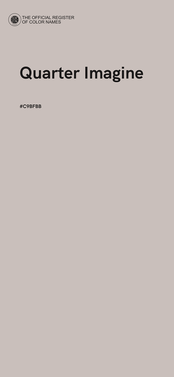 #C9BFBB - Quarter Imagine color image