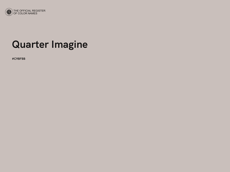 #C9BFBB - Quarter Imagine color image