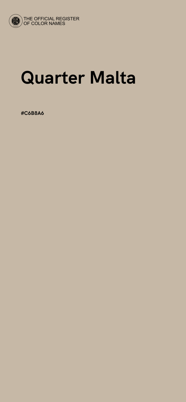 #C6B8A6 - Quarter Malta color image