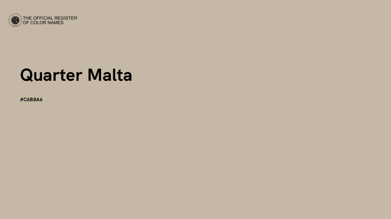 #C6B8A6 - Quarter Malta color image
