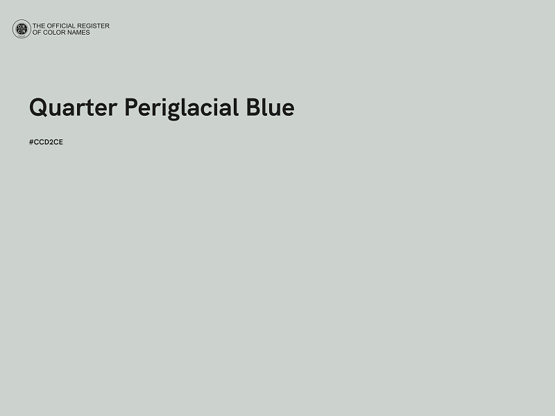 #CCD2CE - Quarter Periglacial Blue color image