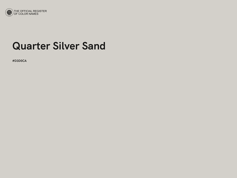 #D3D0CA - Quarter Silver Sand color image