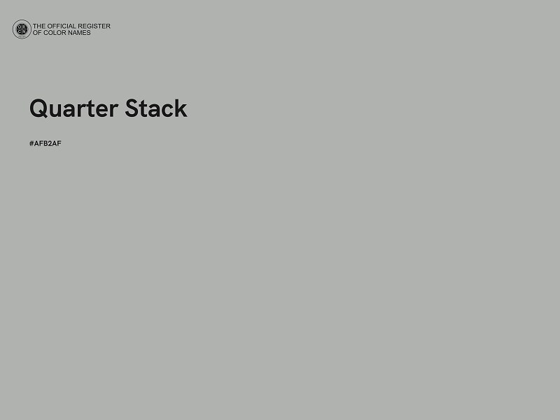 #AFB2AF - Quarter Stack color image