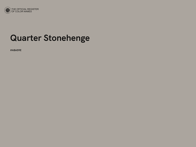 #ABA59E - Quarter Stonehenge color image