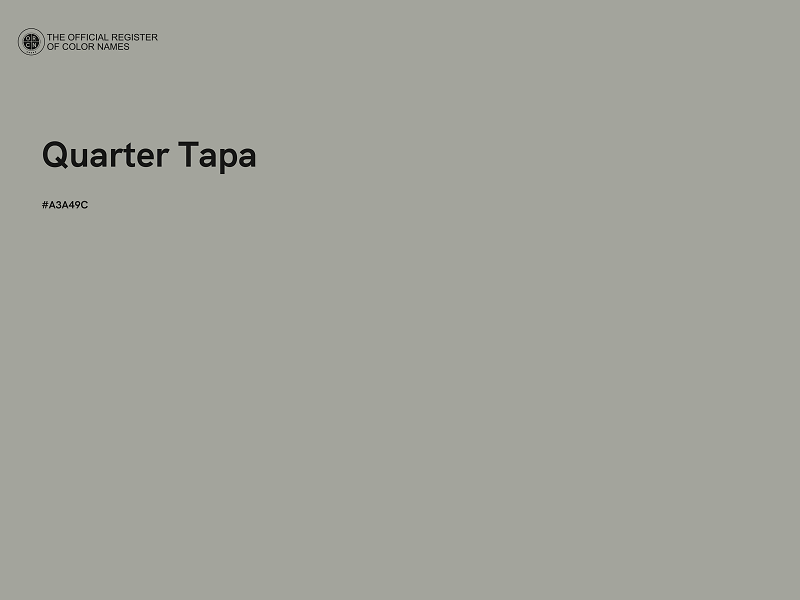 #A3A49C - Quarter Tapa color image