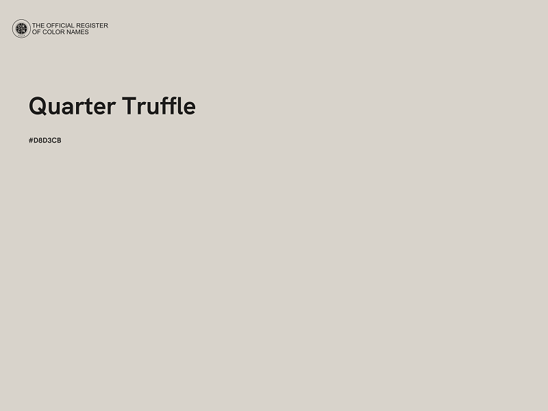 #D8D3CB - Quarter Truffle color image