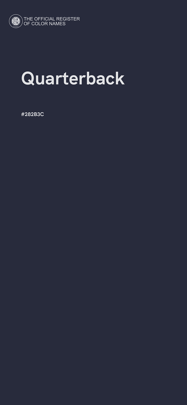 #282B3C - Quarterback color image