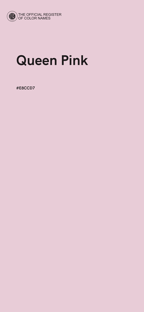 #E8CCD7 - Queen Pink color image