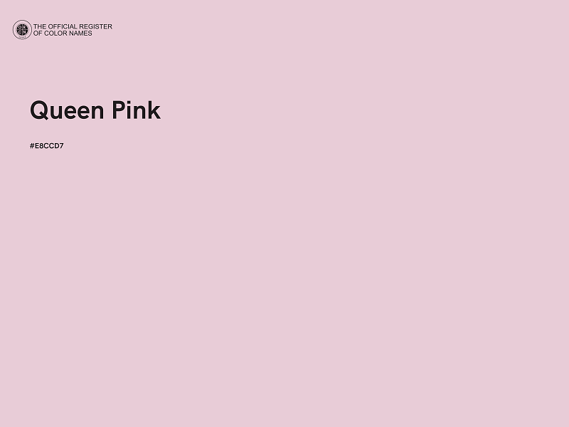 #E8CCD7 - Queen Pink color image