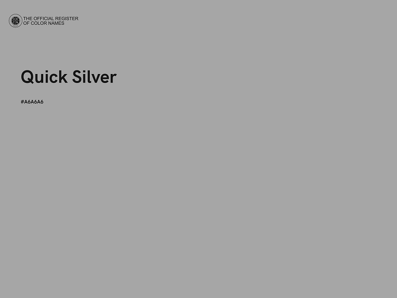 #A6A6A6 - Quick Silver color image