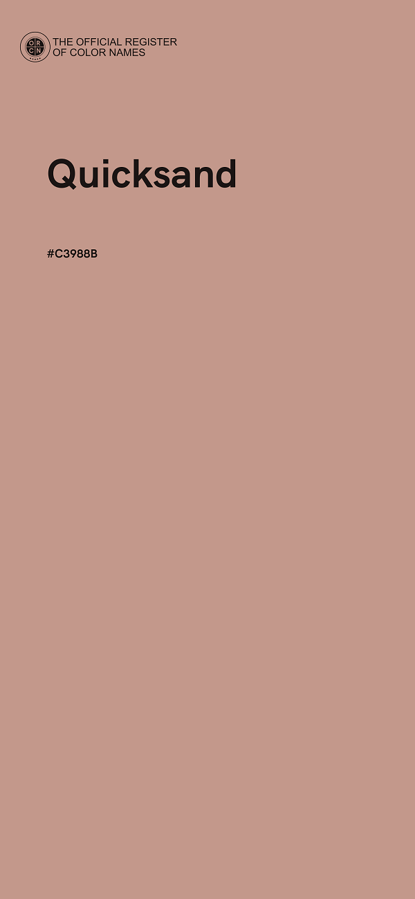 #C3988B - Quicksand color image