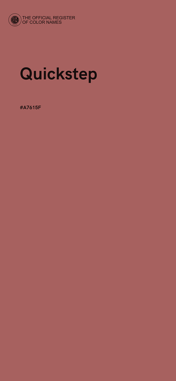 #A7615F - Quickstep color image