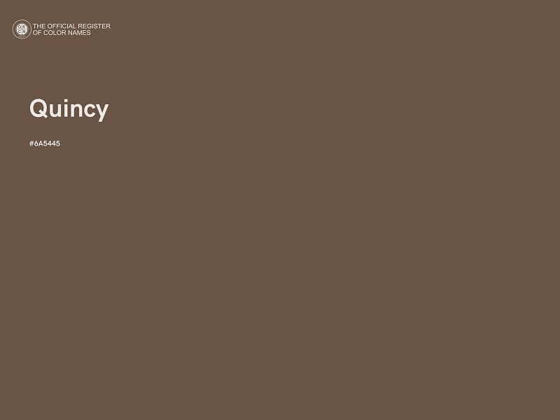 #6A5445 - Quincy color image