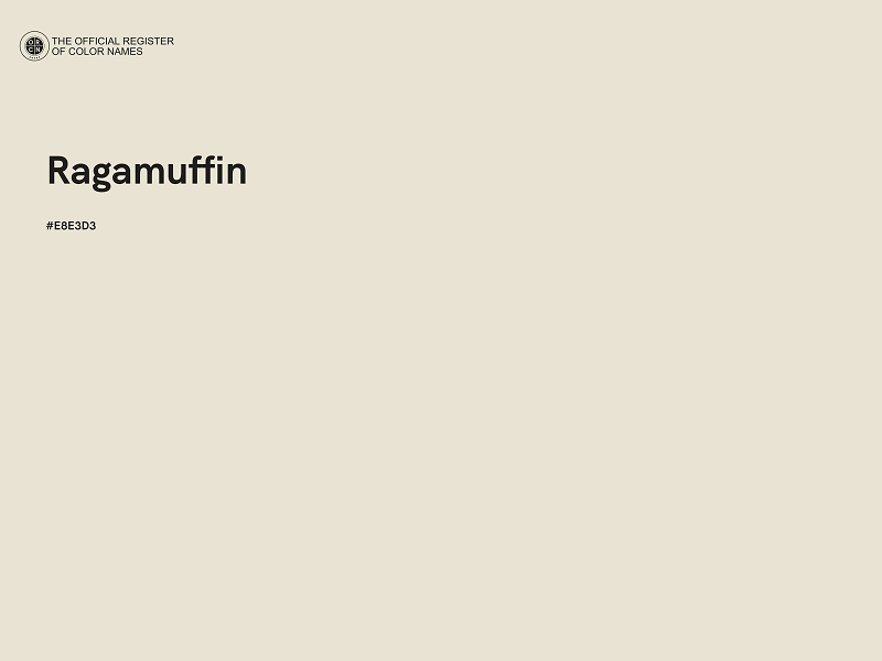 #E8E3D3 - Ragamuffin color image