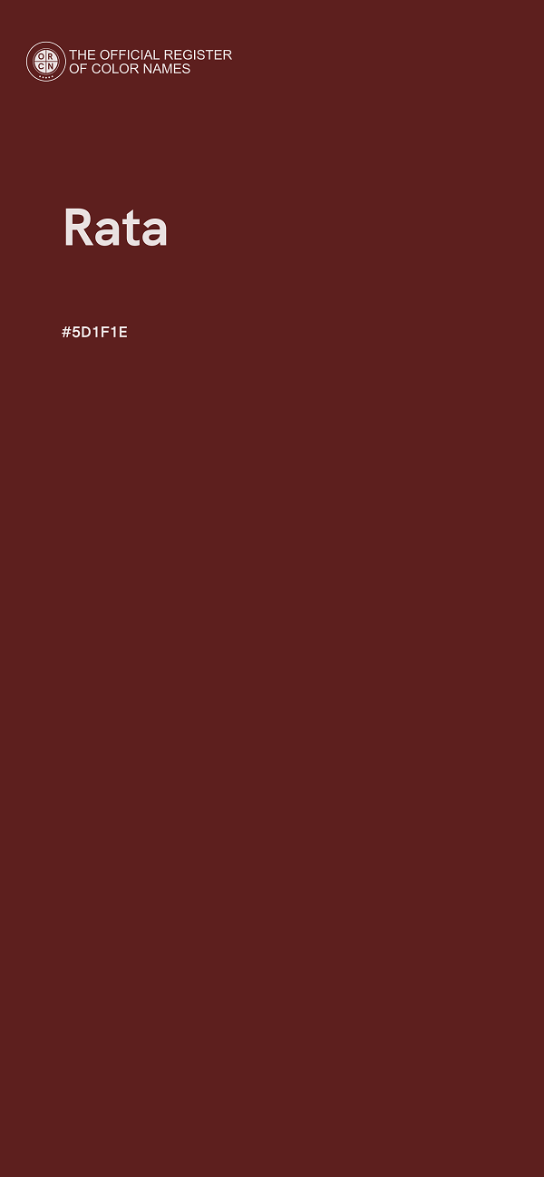#5D1F1E - Rata color image