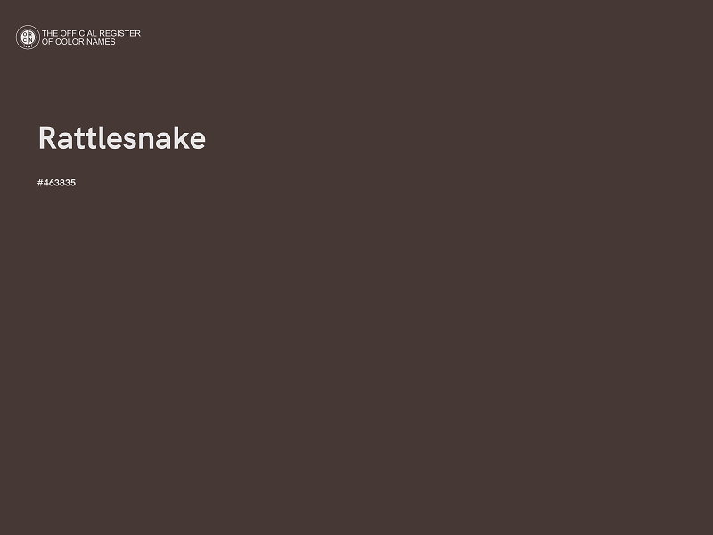 #463835 - Rattlesnake color image