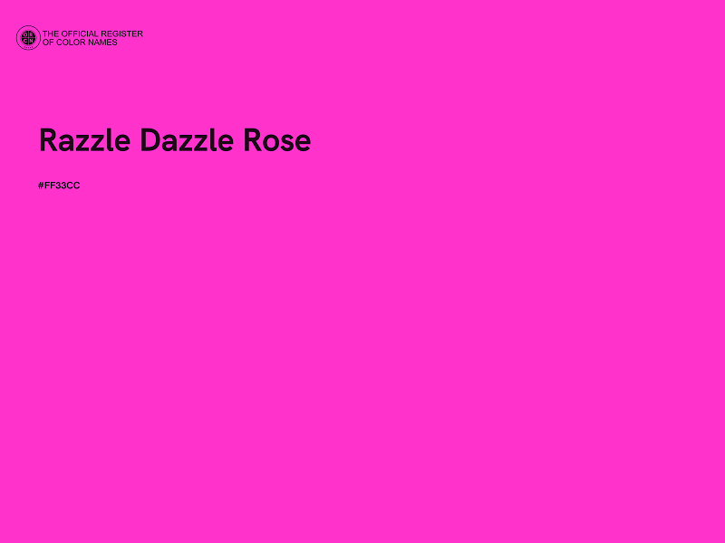 #FF33CC - Razzle Dazzle Rose color image