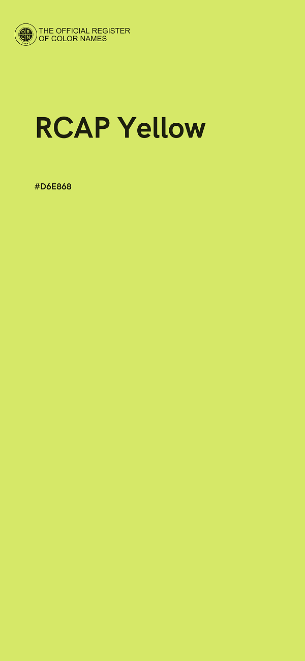 #D6E868 - RCAP Yellow color image