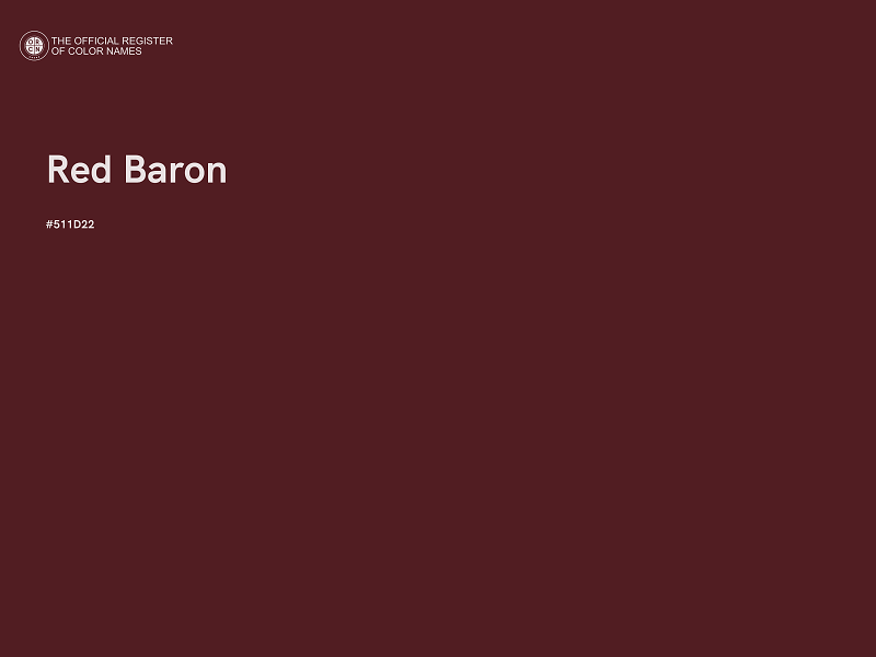 #511D22 - Red Baron color image