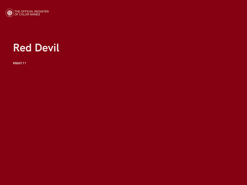 #860111 - Red Devil color image