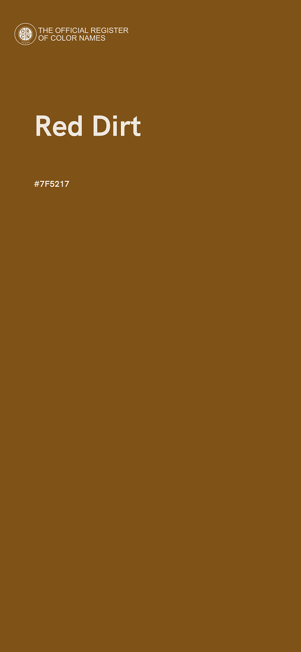 #7F5217 - Red Dirt color image