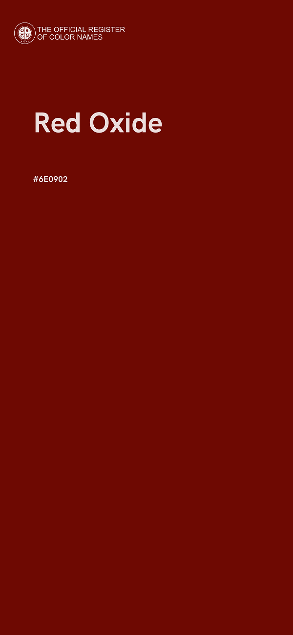 #6E0902 - Red Oxide color image