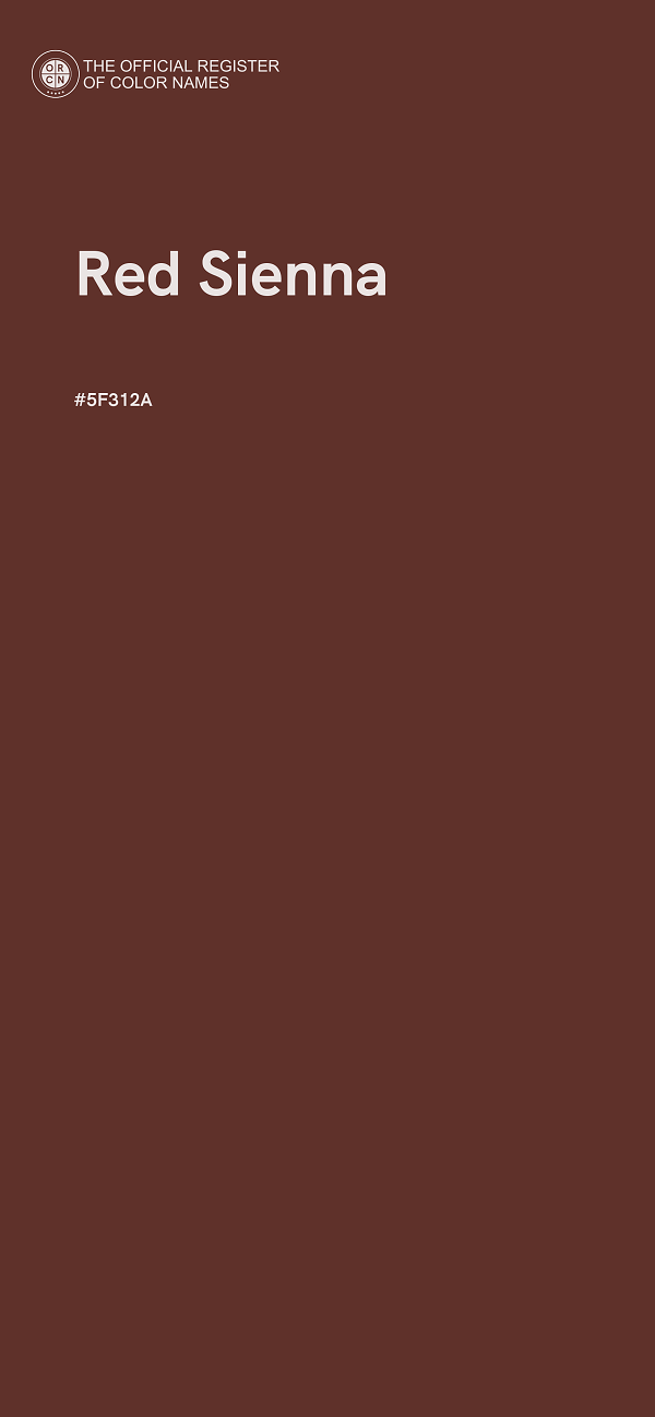 #5F312A - Red Sienna color image