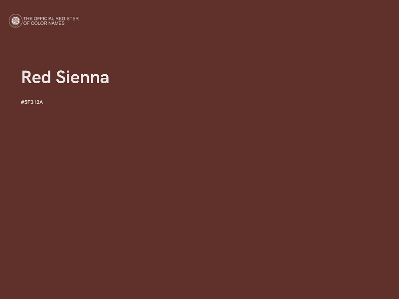 #5F312A - Red Sienna color image