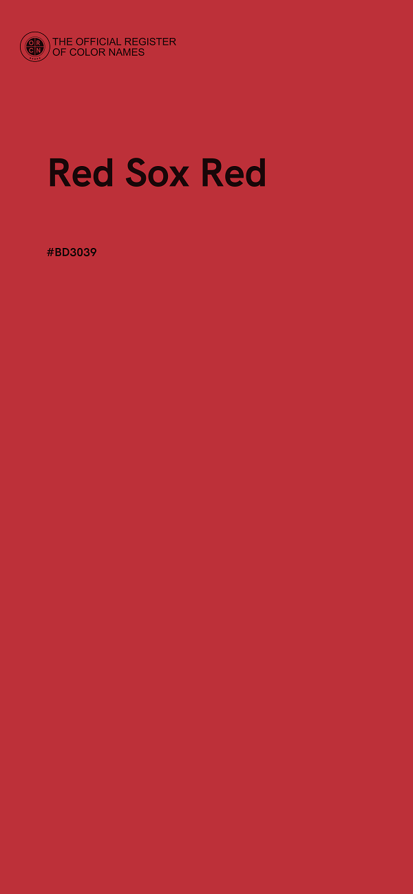 #BD3039 - Red Sox Red color image