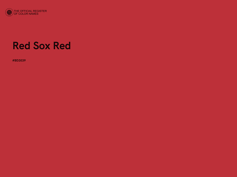 #BD3039 - Red Sox Red color image