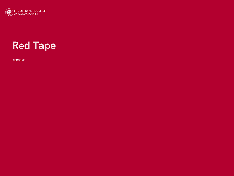 #B3002F - Red Tape color image
