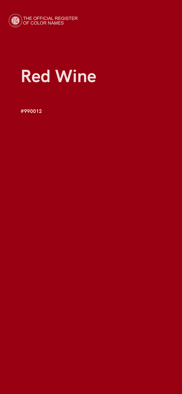 #990012 - Red Wine color image