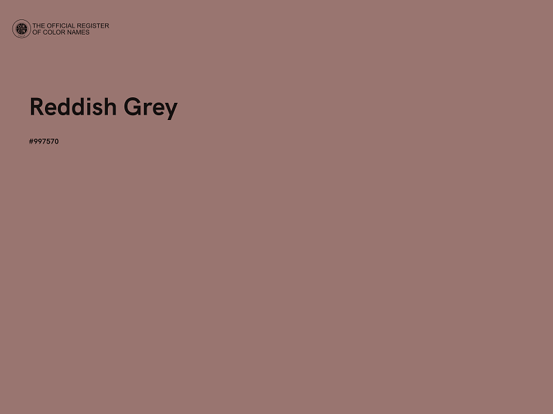 #997570 - Reddish Grey color image