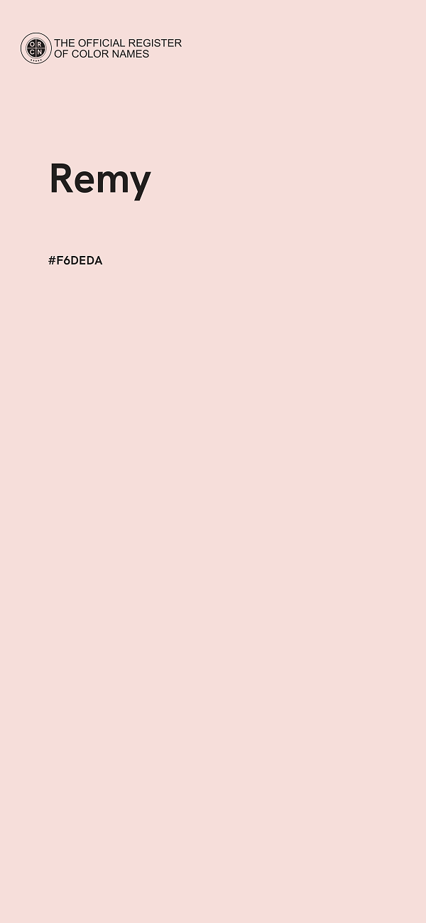 #F6DEDA - Remy color image