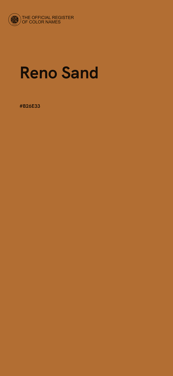 #B26E33 - Reno Sand color image