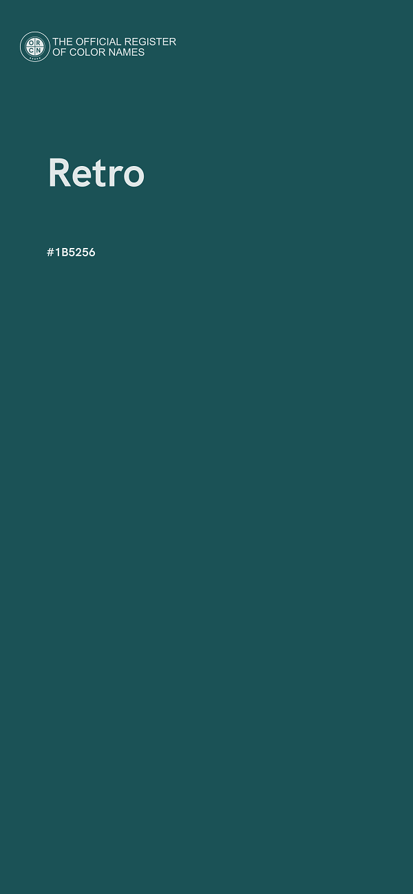 #1B5256 - Retro color image