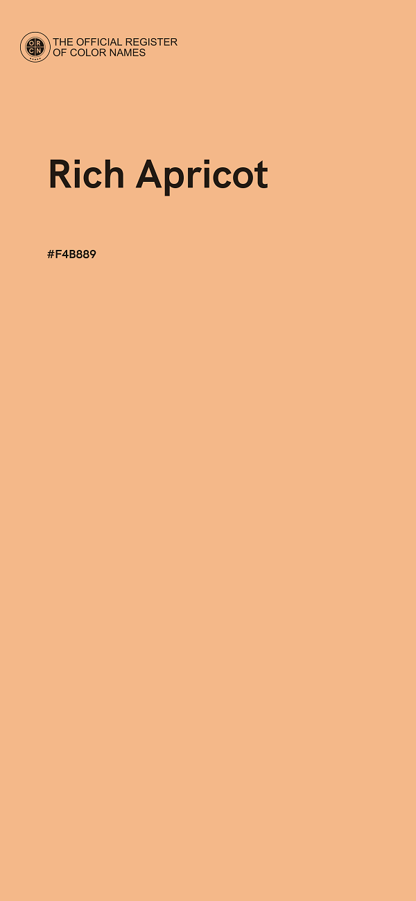 #F4B889 - Rich Apricot color image