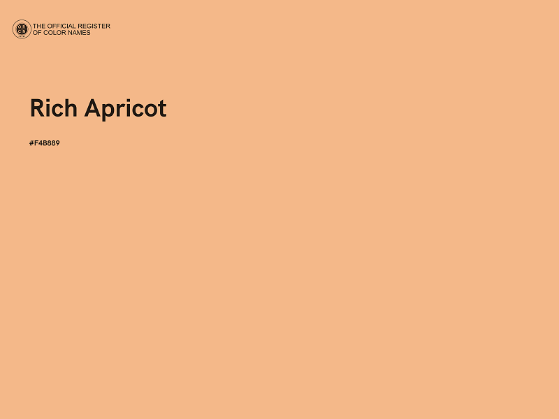#F4B889 - Rich Apricot color image