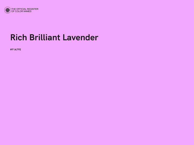 #F1A7FE - Rich Brilliant Lavender color image