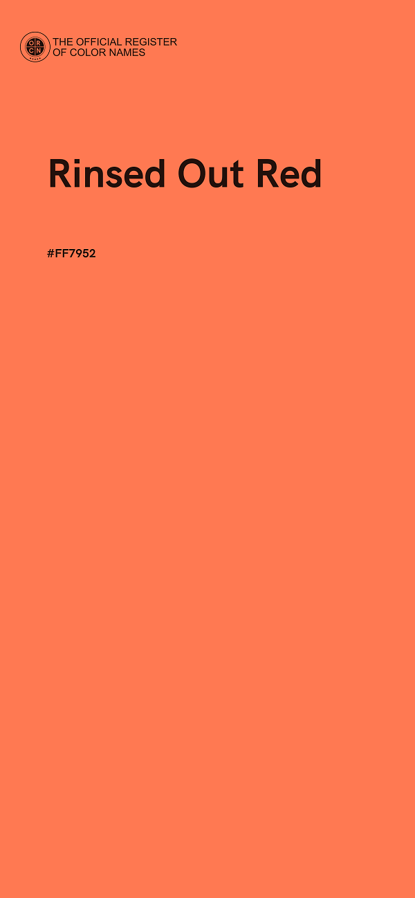 #FF7952 - Rinsed Out Red color image
