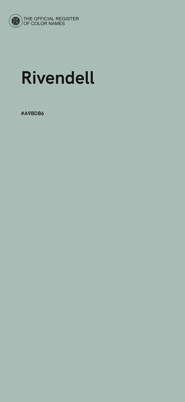 #A9BDB6 - Rivendell color image
