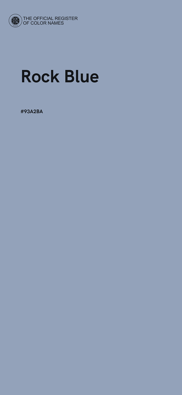 #93A2BA - Rock Blue color image