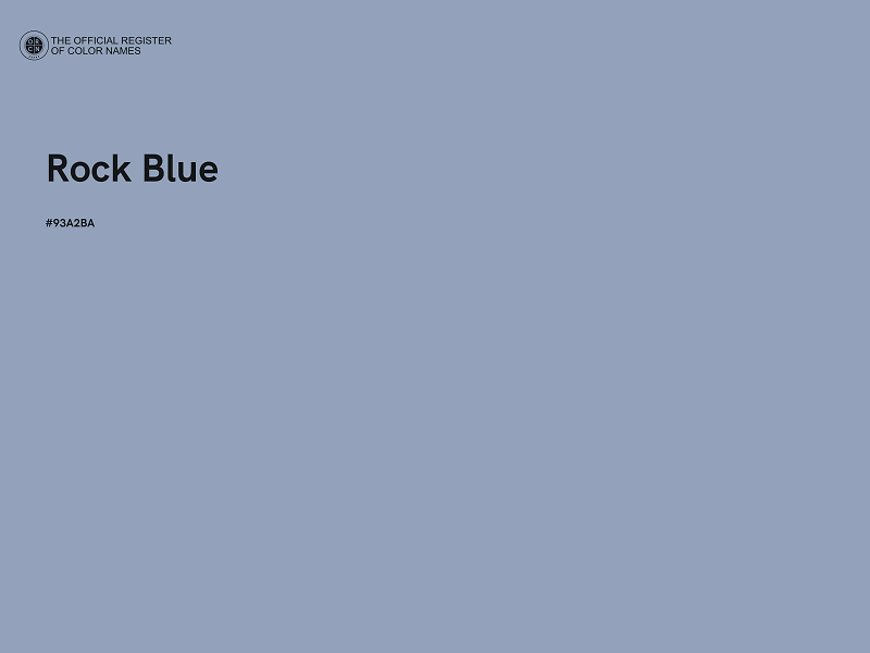 #93A2BA - Rock Blue color image