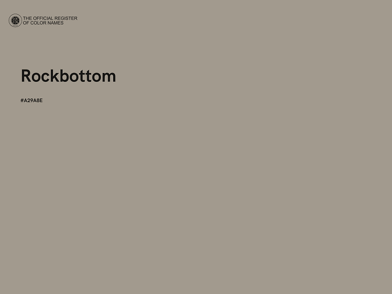 #A29A8E - Rockbottom color image