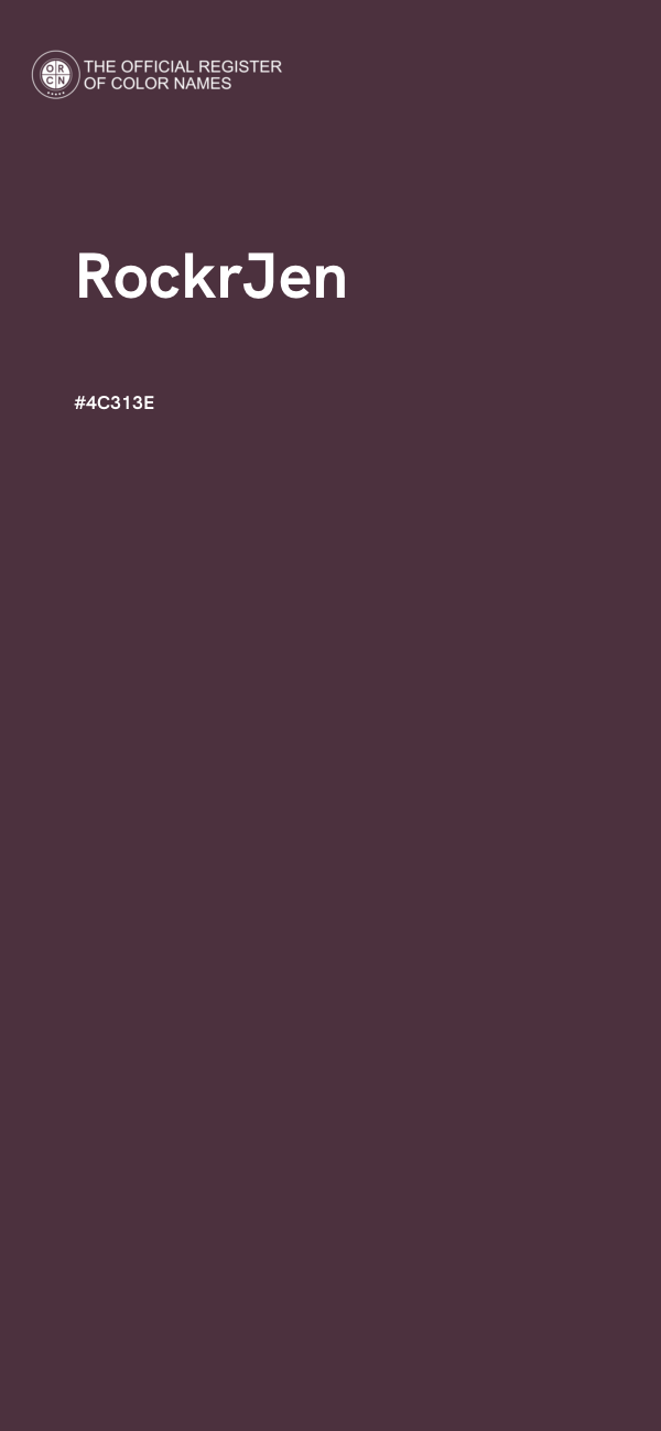 #4C313E - RockrJen color image