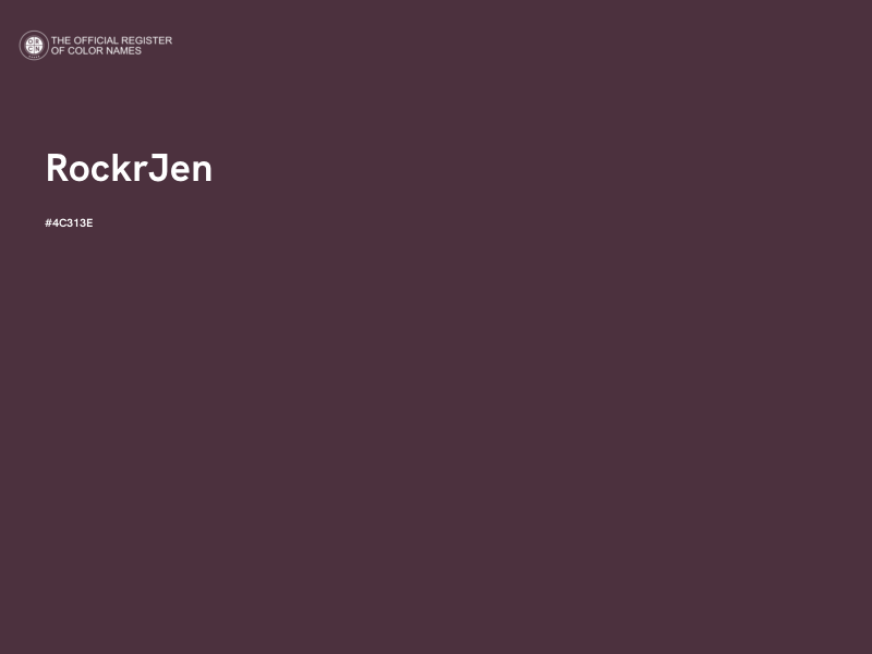 #4C313E - RockrJen color image