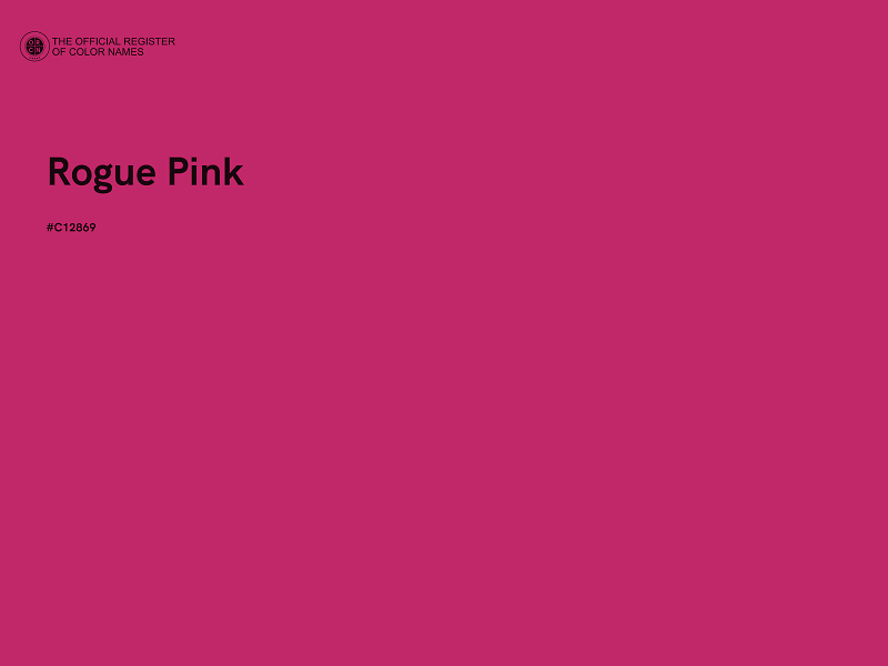 #C12869 - Rogue Pink color image