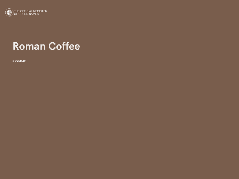 #795D4C - Roman Coffee color image