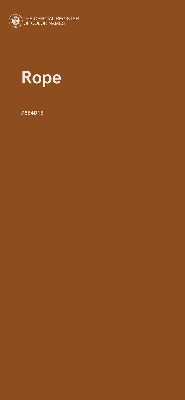 #8E4D1E - Rope color image
